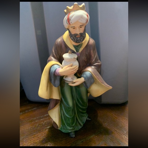 GRANDEUR NOEL Nativity Replacement Wise Man Ceramic O'Well RARE VINTAGE - Picture 1 of 12